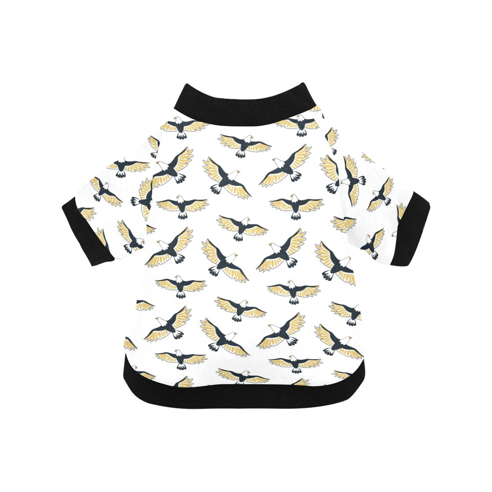 Eagle Pattern Print Design 03 All Over Print Pet Dog Round Neck Fuzzy Shirt