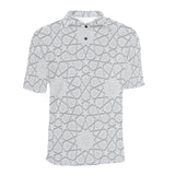 arabic star pattern Men's All Over Print Polo Shirt