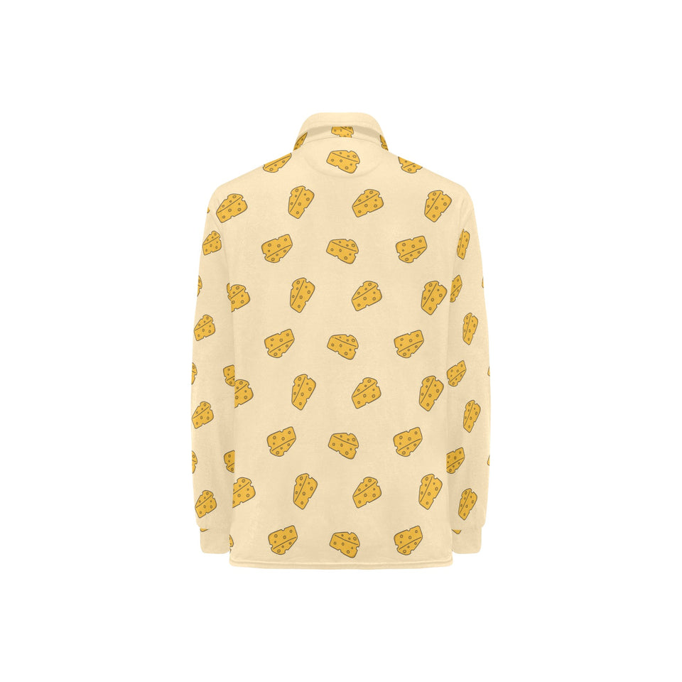 Cheese pattern Women's Long Sleeve Polo Shirt