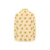 Cheese pattern Women's Long Sleeve Polo Shirt