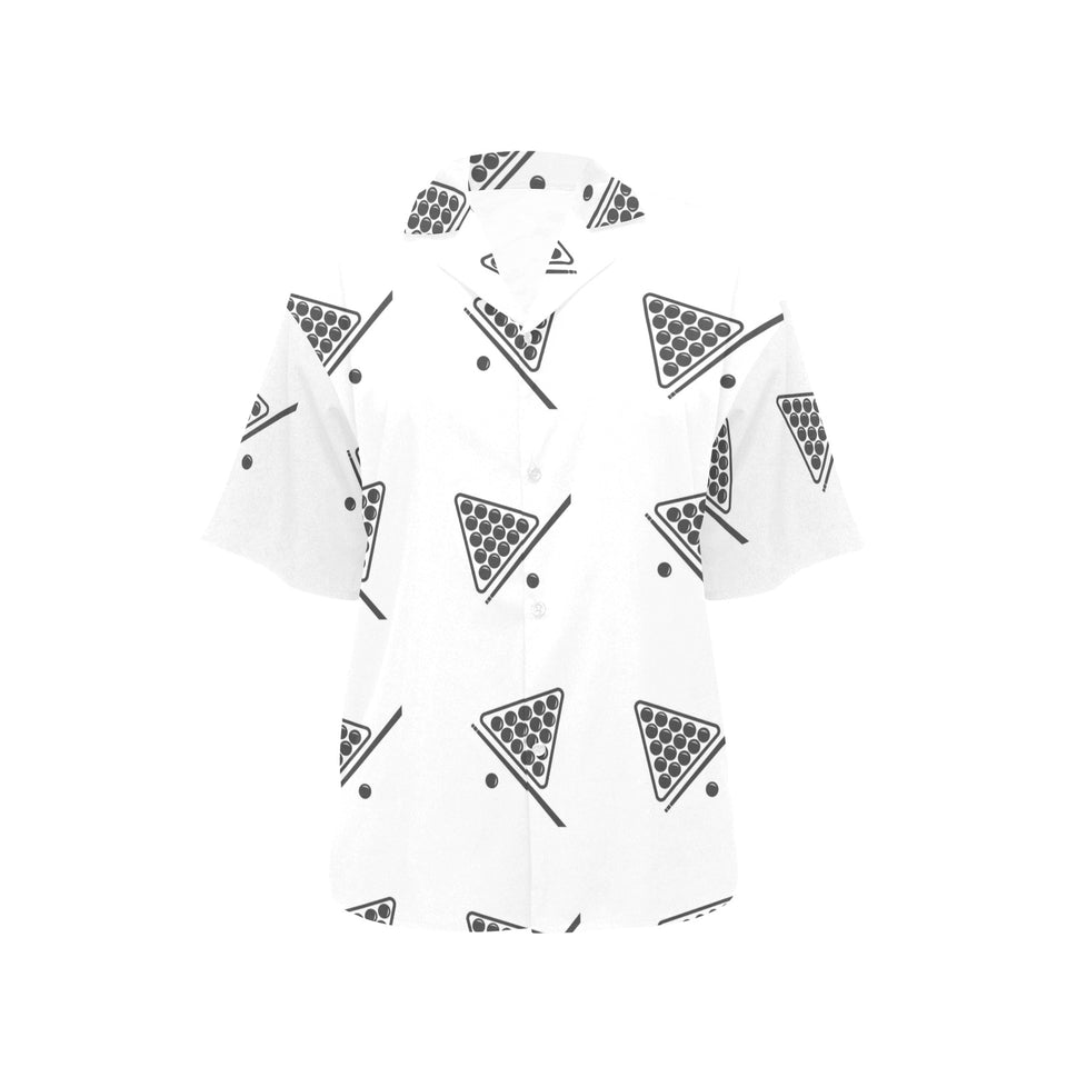 Billiard Ball Pattern Print Design 03 Women's All Over Print Hawaiian Shirt
