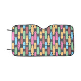 Skate Board Pattern Print Design 02 Car Sun Shade