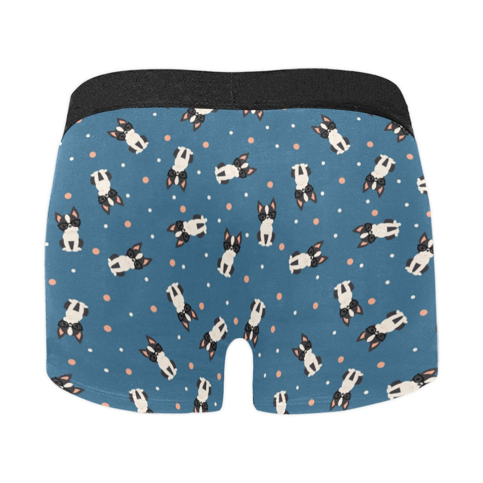 Cute boston terrier dog spattern Men's All Over Print Boxer Briefs Men's Underwear