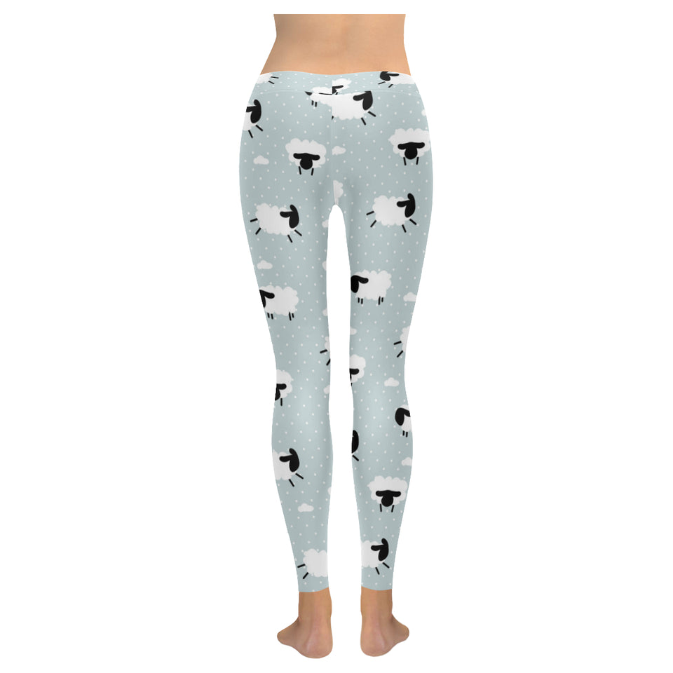 Sheep polka dot cloud pattern Women's Legging Fulfilled In US