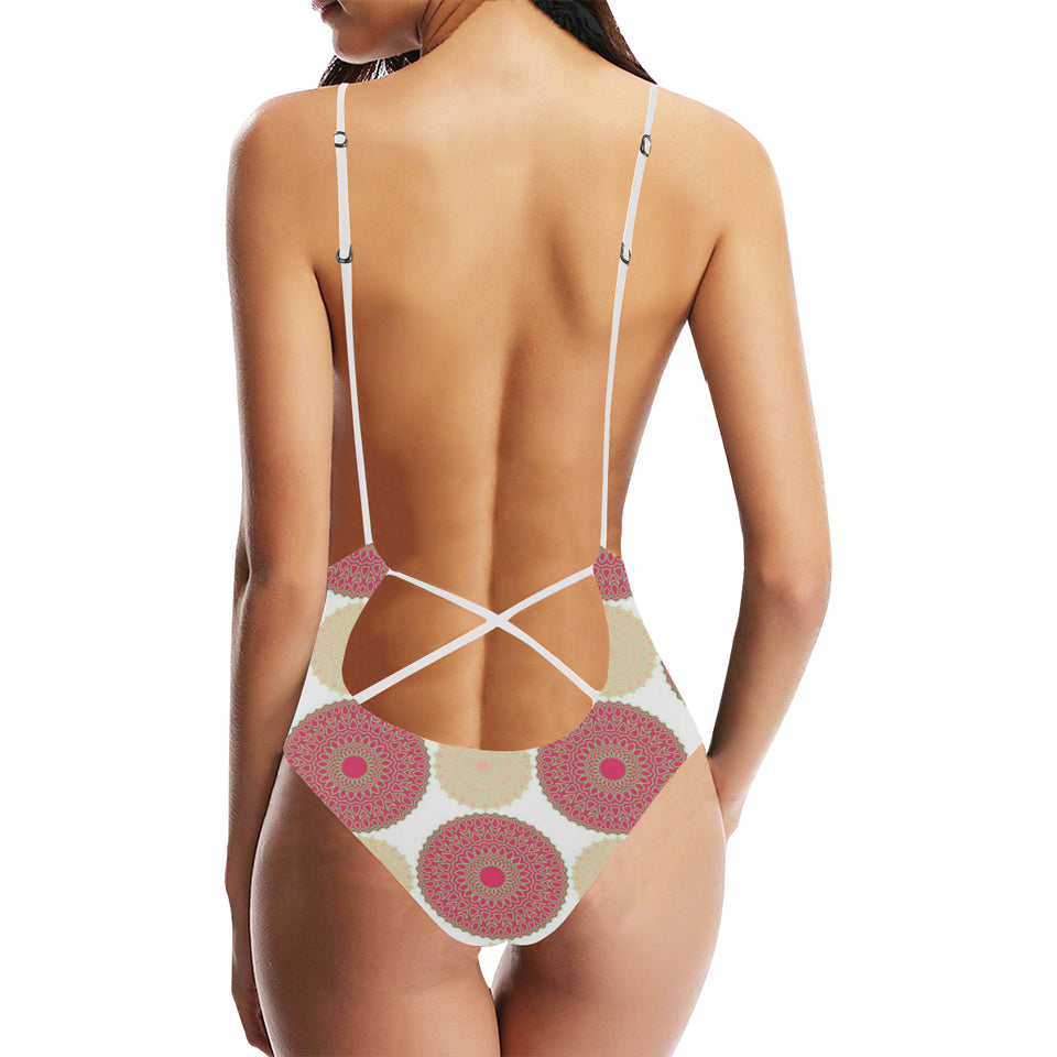 Circle indian pattern Women's One-Piece Swimsuit