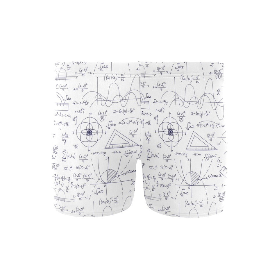 Math Pattern Print Design 03 Men's Swimming Trunks