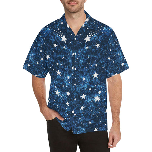 Night sky star pattern Men's All Over Print Hawaiian Shirt