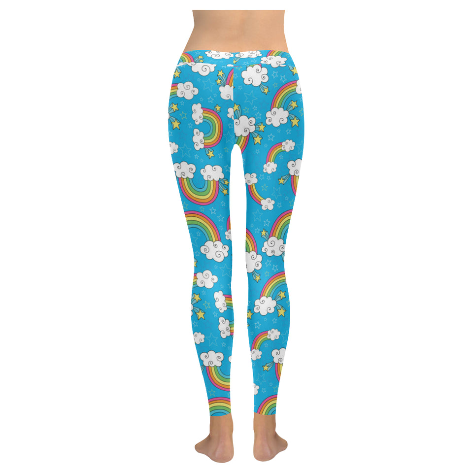 Rainbows Sky Clouds Pattern Women's Legging Fulfilled In US
