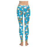 Rainbows Sky Clouds Pattern Women's Legging Fulfilled In US