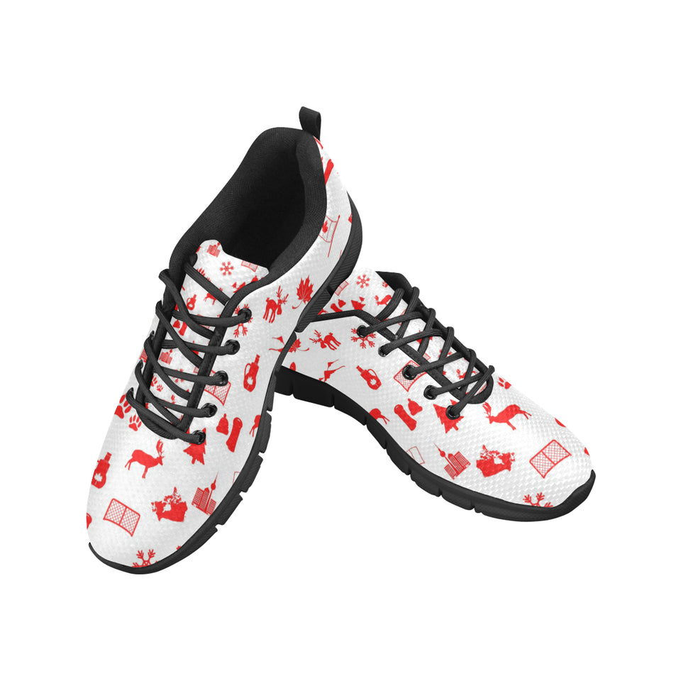 Canada Pattern Print Design 04 Men's Breathable Sneakers ( Model 055)