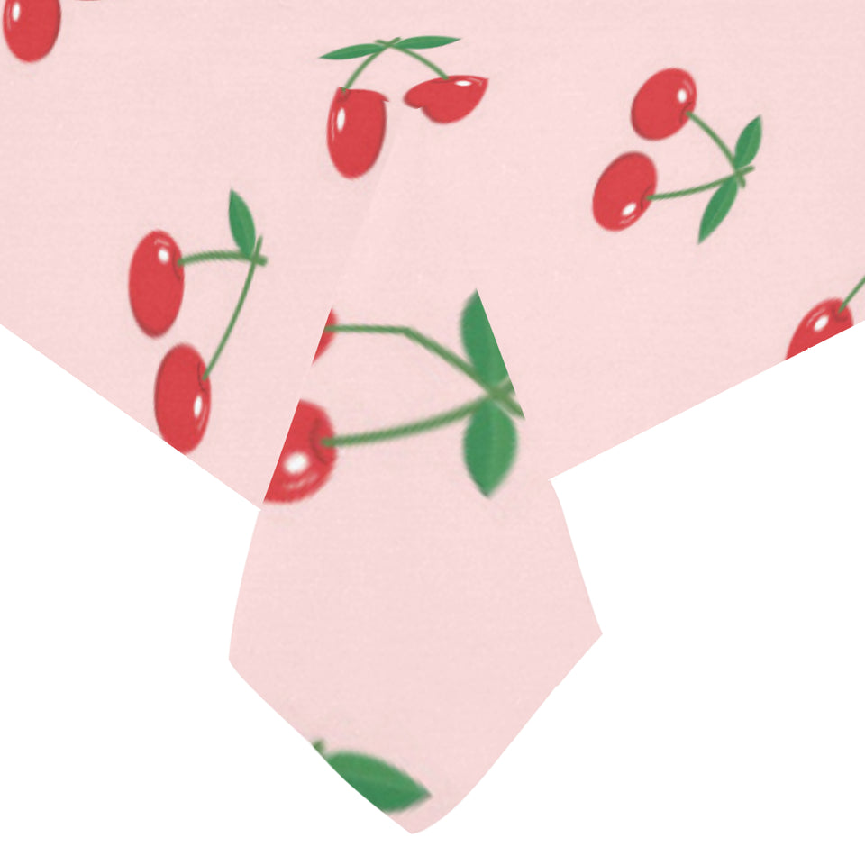 cherry pattern pink background Tablecloth