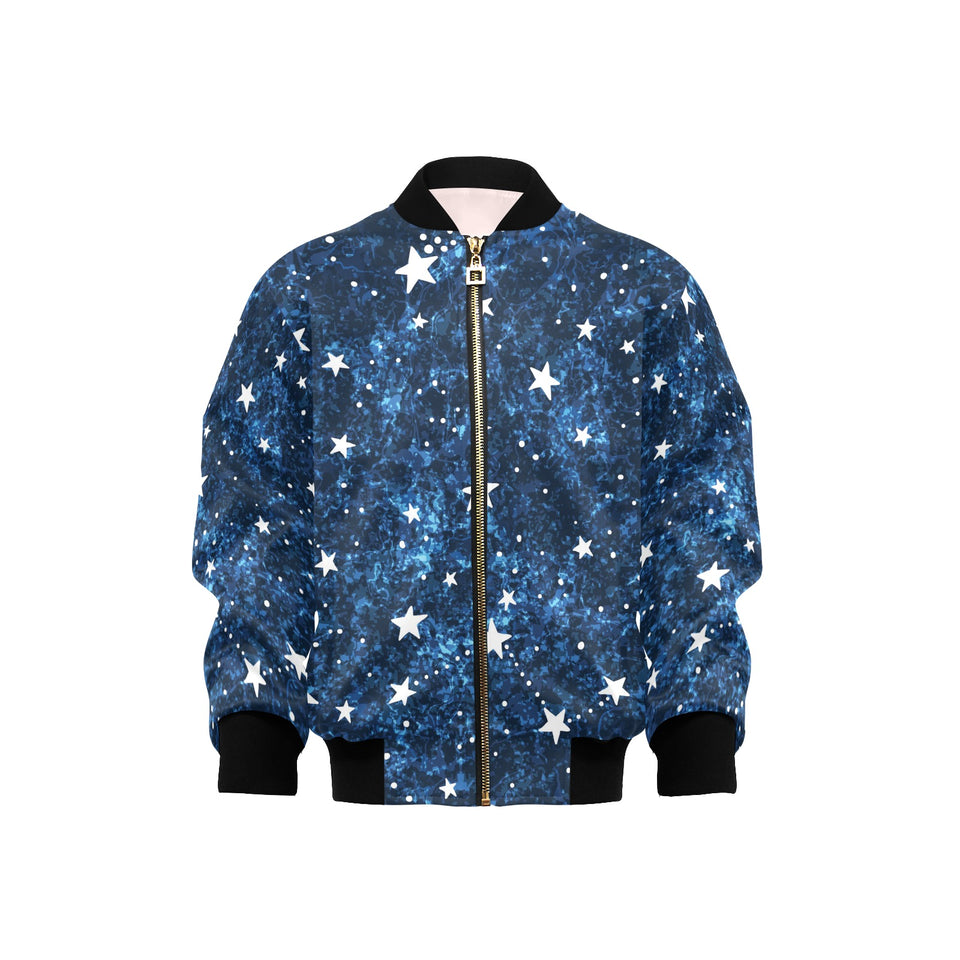 Night sky star pattern Kids' Boys' Girls' Bomber Jacket
