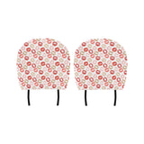 Lips Pattern Print Design 04 Car Headrest Cover