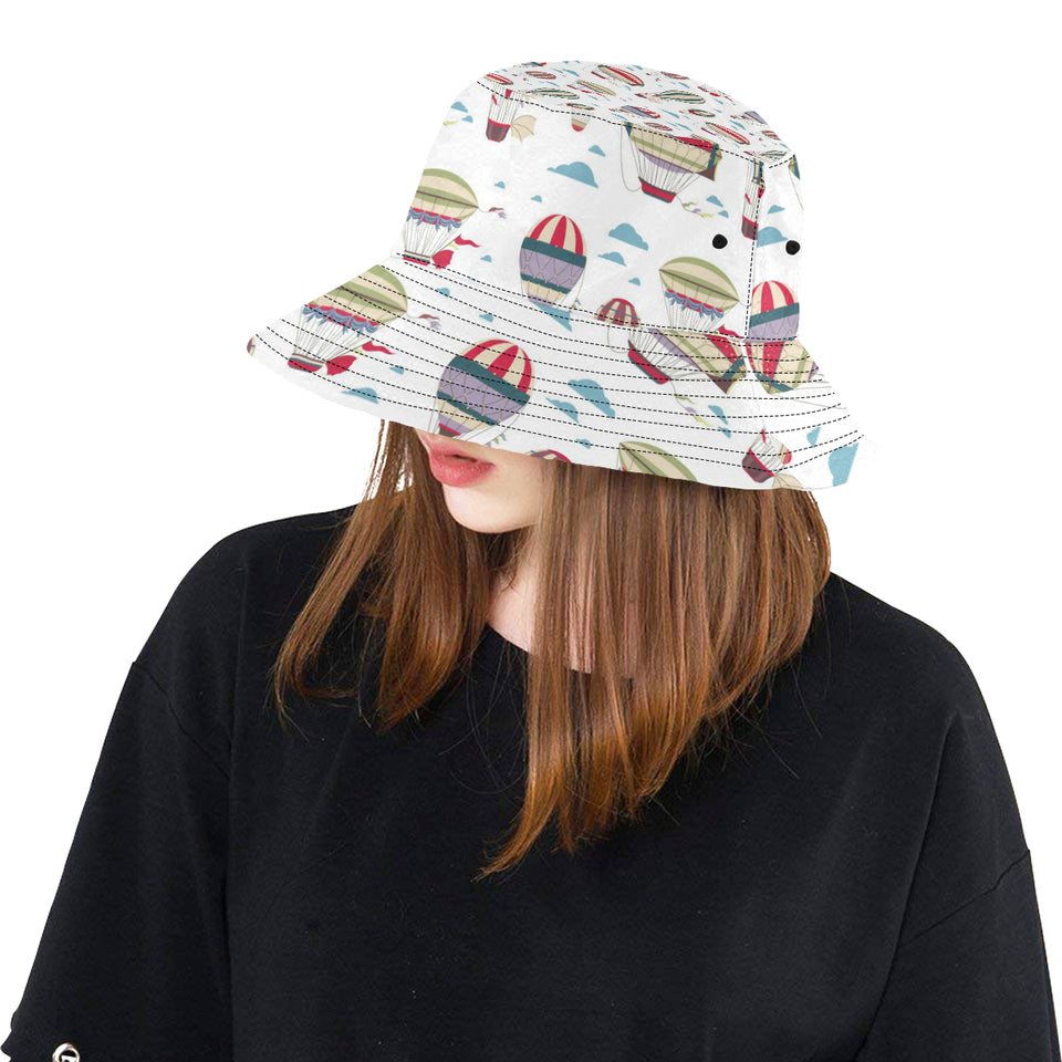 Hot air balloon pattern Unisex Bucket Hat