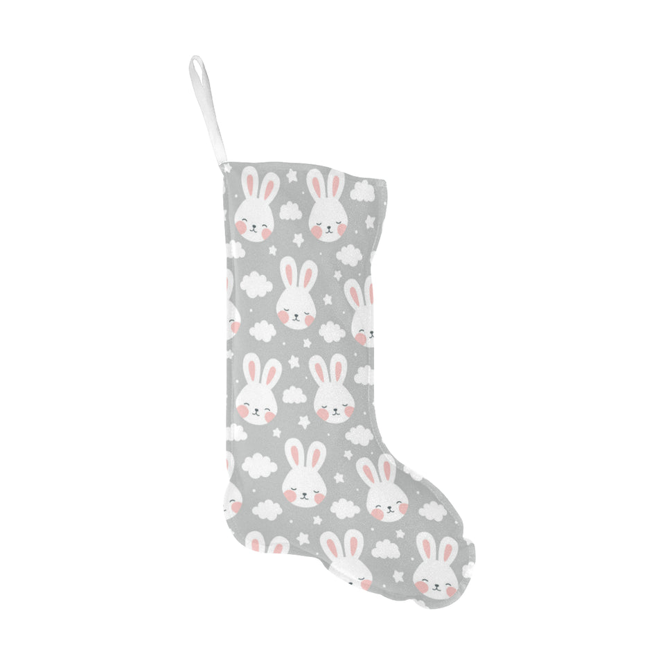 Rabbit cloud Pattern Christmas Stocking