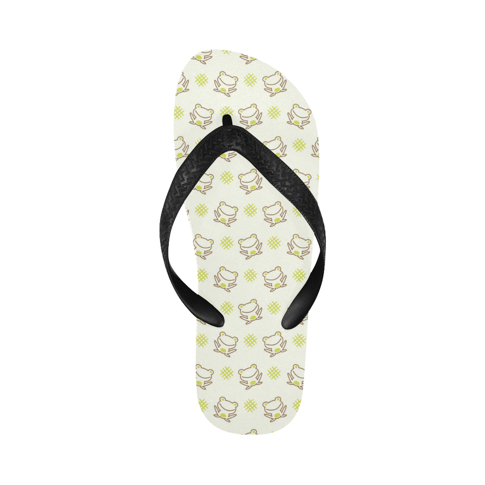 Cute cartoon frog baby pattern Unisex Flip Flops