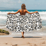 Leopard skin print pattern Beach Towel