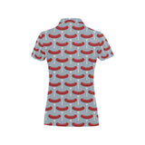 Sausage Pattern Print Design 02 Women's All Over Print Polo Shirt