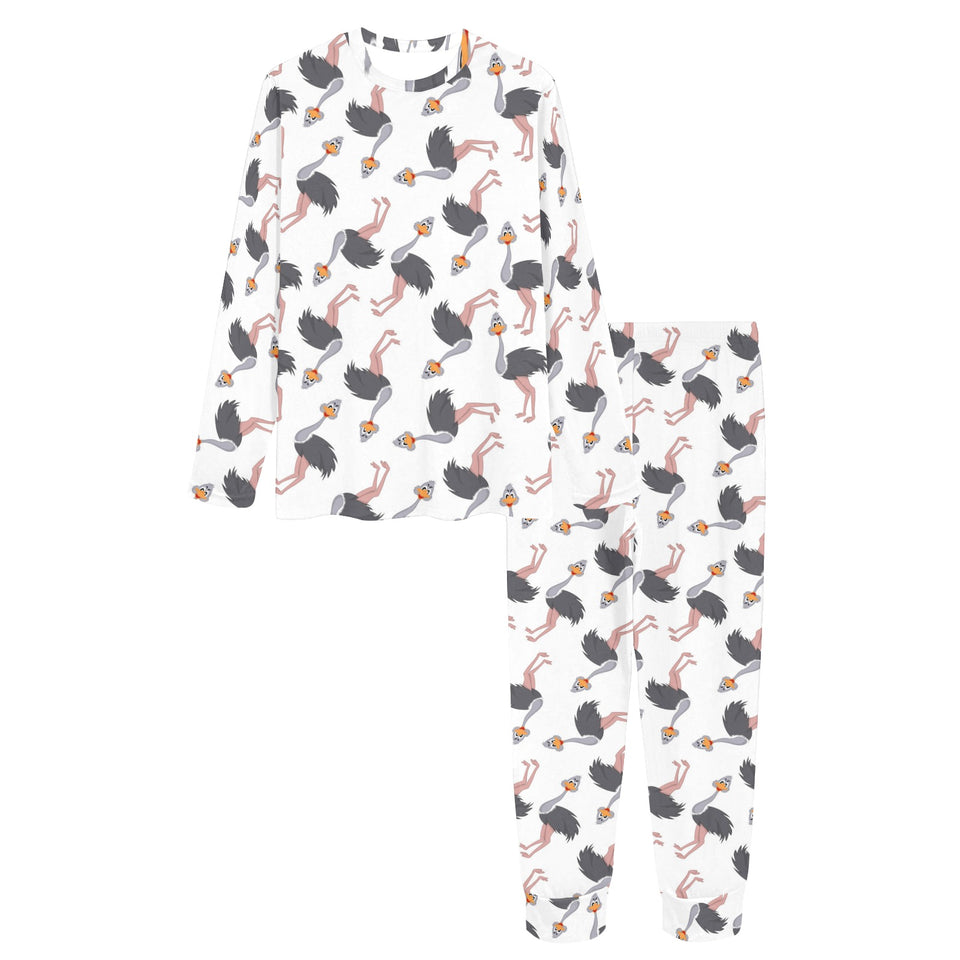 Ostrich Pattern Print Design 02 Women's All Over Print Pajama Set