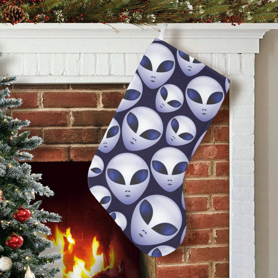 Alien Pattern Print Design 01 Christmas Stocking