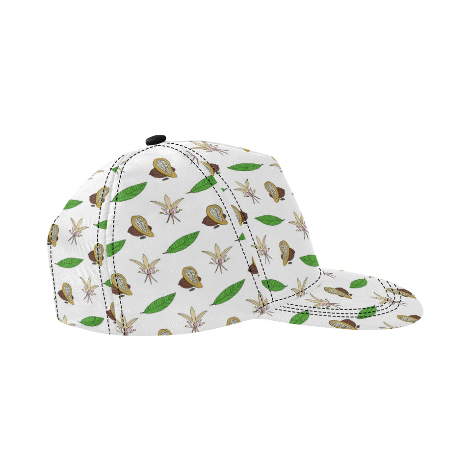 Color hand drawn cacao pattern All Over Print Snapback Cap