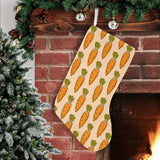 Carrot Pattern Print Design 04 Christmas Stocking
