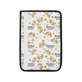 Cute beagle dog pattern background Car Seat Belt Cover