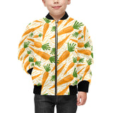 Carrot Pattern Print Design 01 Kids' Boys' Girls' Bomber Jacket