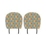 Dice Pattern Print Design 05 Car Headrest Cover