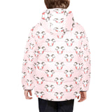 Cute goat pattern Kids' Boys' Girls' Padded Hooded Jacket