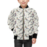 Pigeon Pattern Print Design 04 Kids' Boys' Girls' Bomber Jacket