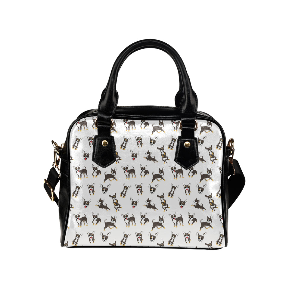 Chihuahua dog pattern Shoulder Handbag
