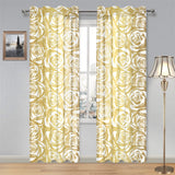 Rose Pattern Print Design 05 Gauze Curtain