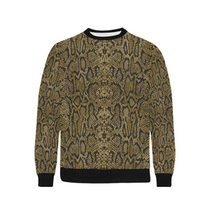 Snake skin pattern Men's Crew Neck Sweatshirt