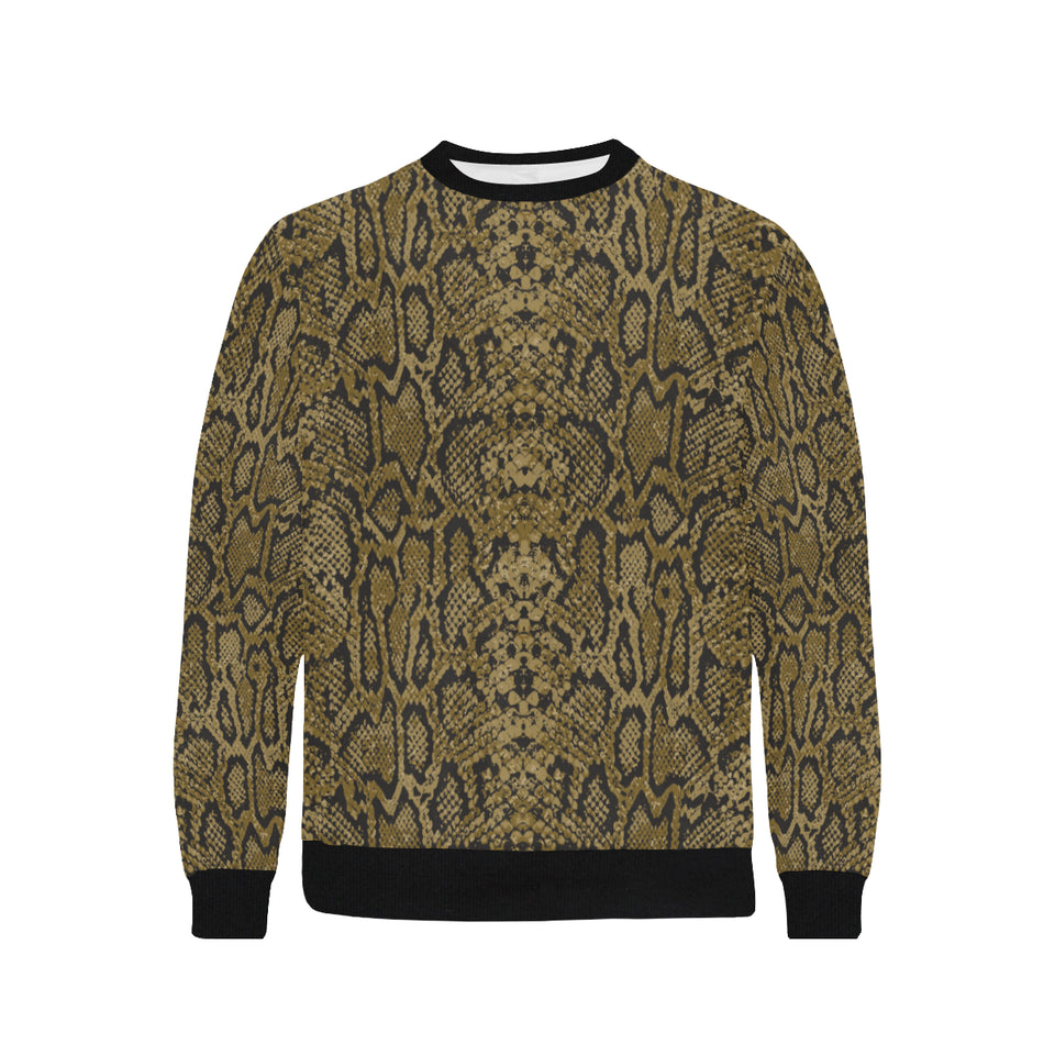 Snake skin pattern Men's Crew Neck Sweatshirt