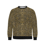Snake skin pattern Men's Crew Neck Sweatshirt