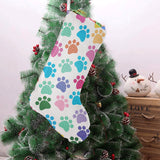 Dog Paws Pattern Print Design 01 Christmas Stocking