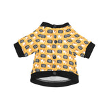 English Bulldog Pattern Print Design 04 All Over Print Pet Dog Round Neck Fuzzy Shirt