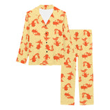 Goldfish Pattern Print Design 02 Women's Long Pajama Set