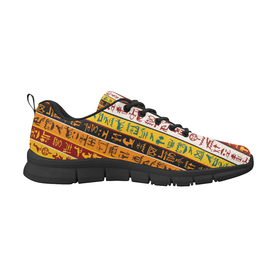 Egypt Hieroglyphics Pattern Print Design 01 Men's Breathable Sneakers ( Model 055)