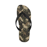 Horse Camouflage Pattern Unisex Flip Flops
