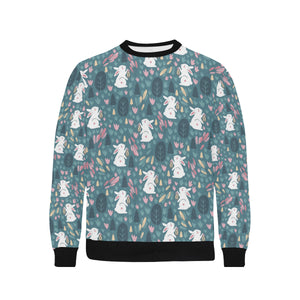 Cute rabbit pattern Men's Crew Neck Sweatshirt