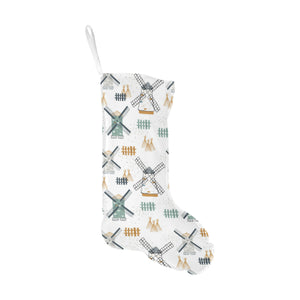 windmill pattern Christmas Stocking