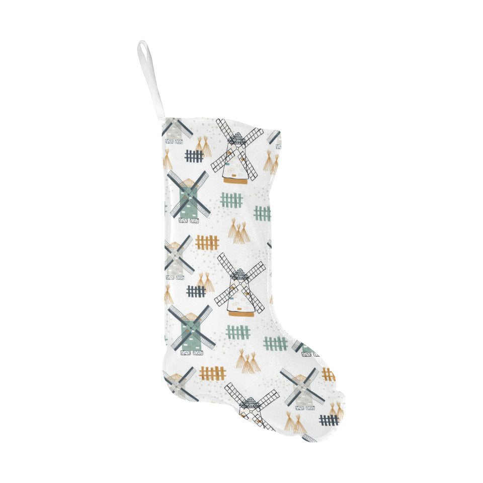 windmill pattern Christmas Stocking