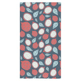 dragon fruits dark blue background Bath Towel