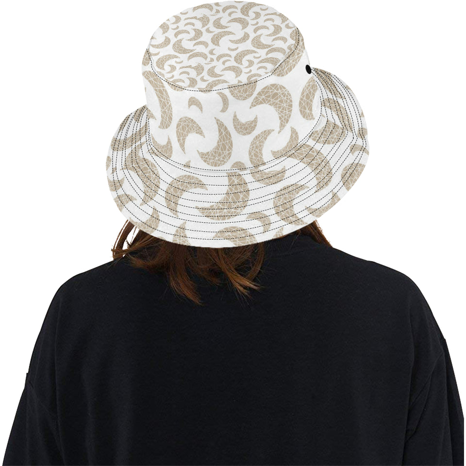 Cool gold moon abstract pattern Unisex Bucket Hat