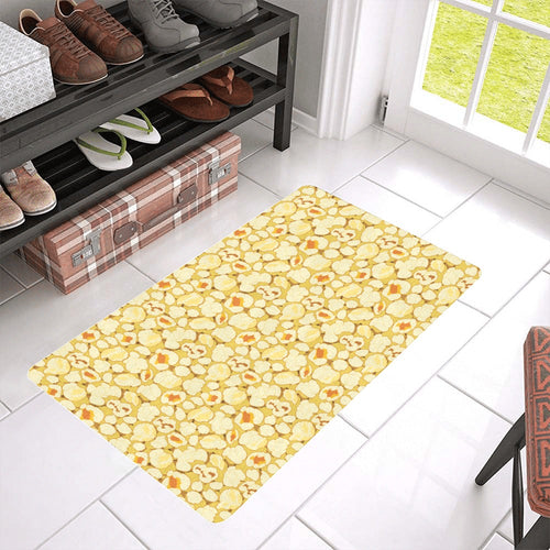 Popcorn Pattern Print Design 04 Doormat