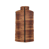 Wood Printed Pattern Print Design 04 Men's Padded Vest