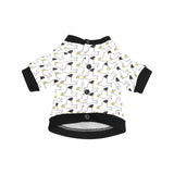 Seagull Pattern Print Design 05 All Over Print Pet Dog Round Neck Fuzzy Shirt