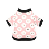 Cute sheep pattern All Over Print Pet Dog Round Neck Fuzzy Shirt